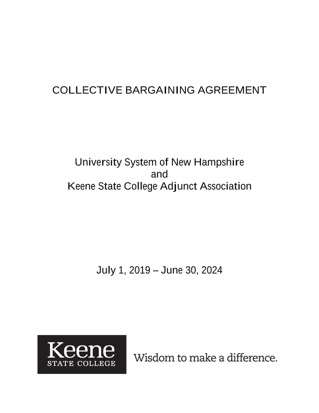 Collective Bargaining Agreement screenshot
