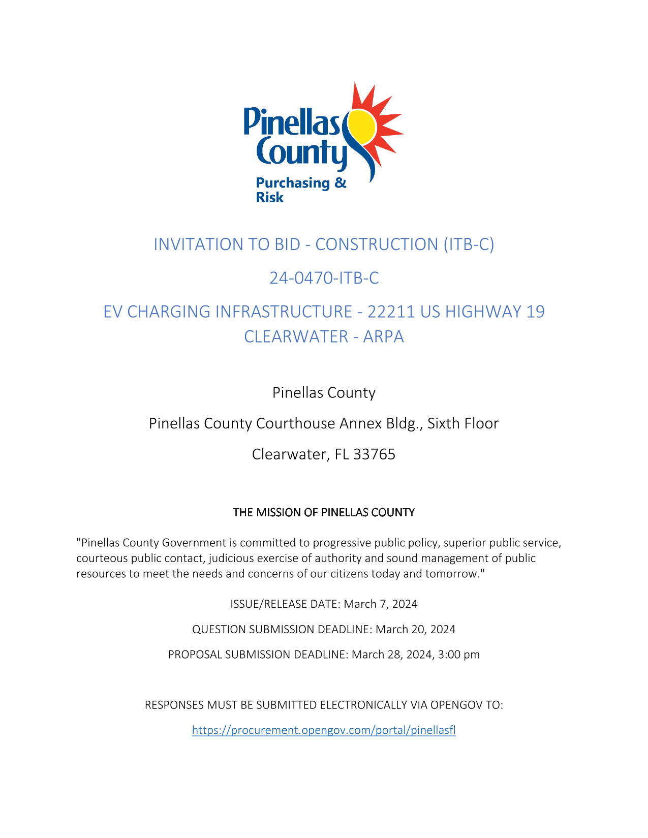 Invitation To Bid   Construction (ITB C) 24 0470 ITB C screenshot