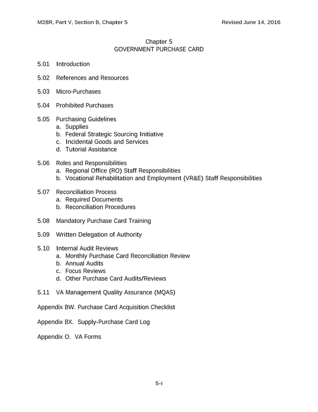 Government Purchase Card screenshot