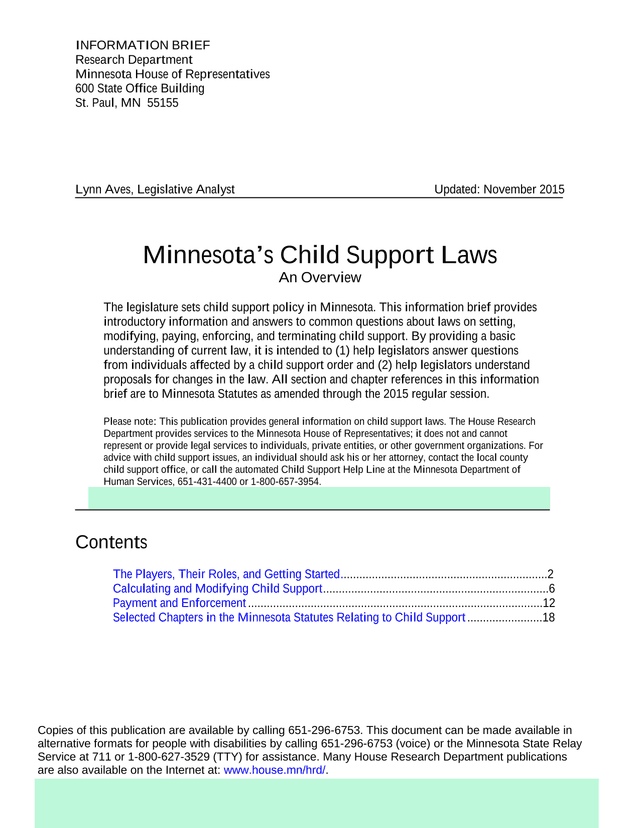 MinnesotaS Child Support Laws An Overview screenshot