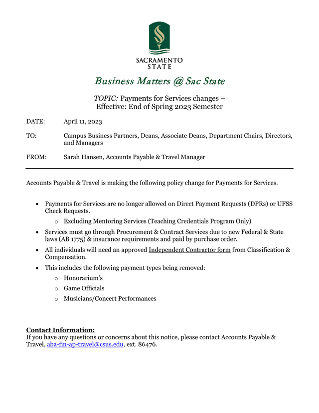 Business Matters  Sac State screenshot