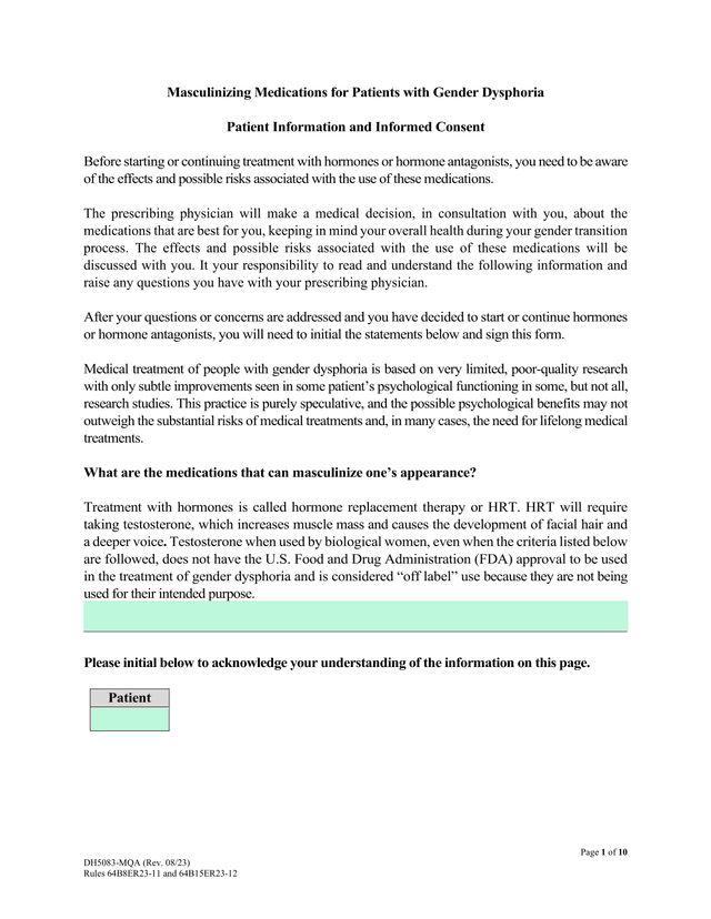 Masculinizing Medications For Patients With Gender Dysphoria screenshot