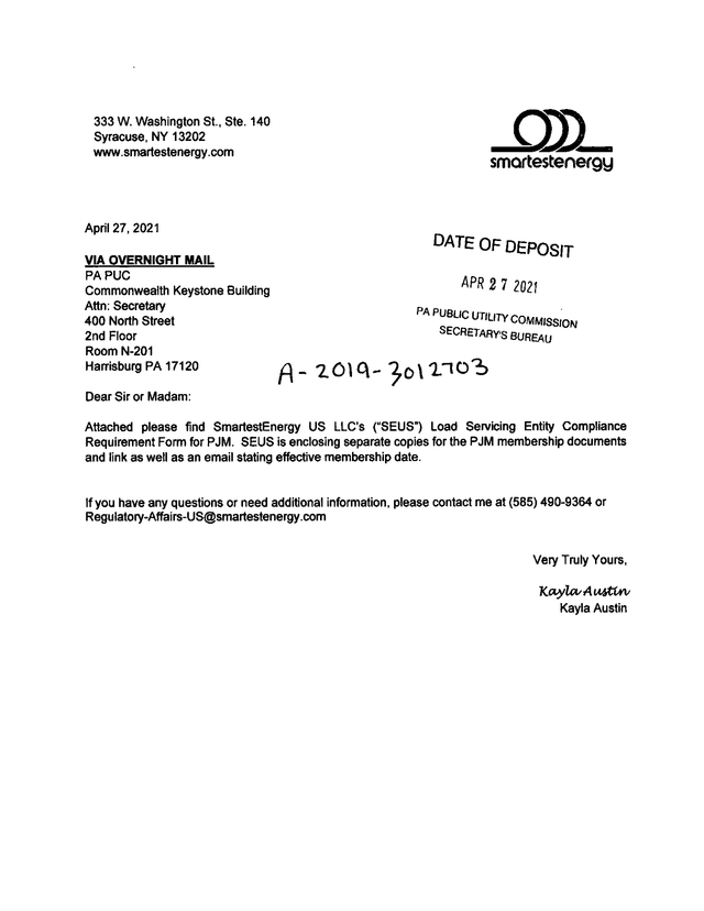 Load Serving Entity Compliance Requirement Form screenshot