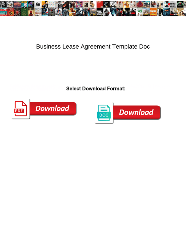 Business Lease Agreement Template screenshot