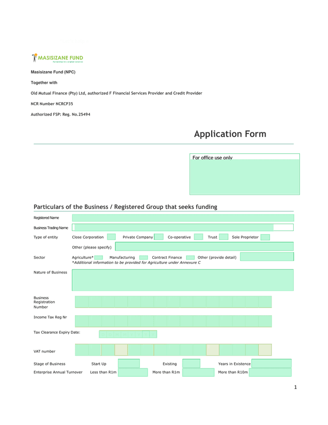 Masisizane Fund (NPC) Partnership Agreement screenshot