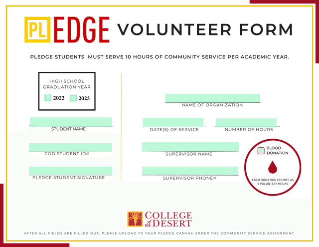 Volunteer Form screenshot
