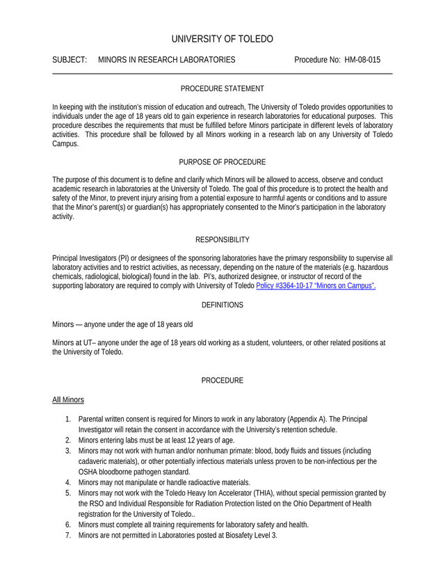 Minors In Research Laboratories screenshot