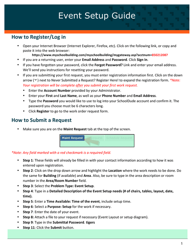 MaintenanceDirect Requester Guide screenshot