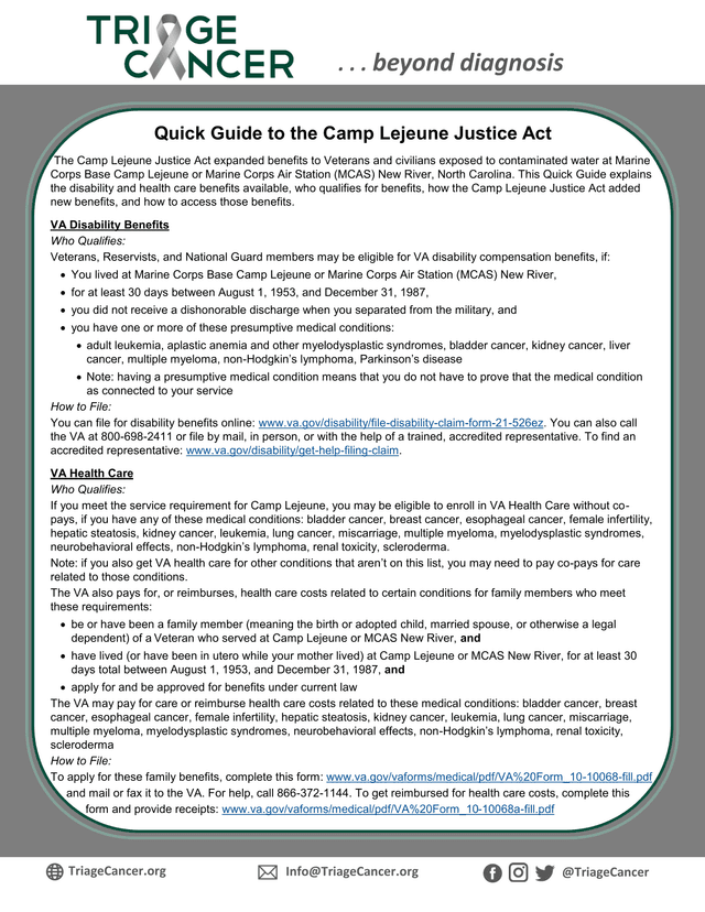 Quick Guide To The Camp Lejeune Justice Act screenshot