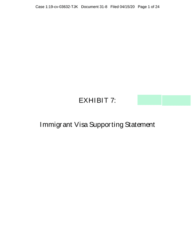 Electronic Application For Immigrant Visa And Alien Registration DS 260 screenshot