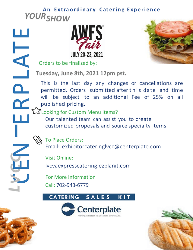 Centerplate Catering Sales Kit screenshot