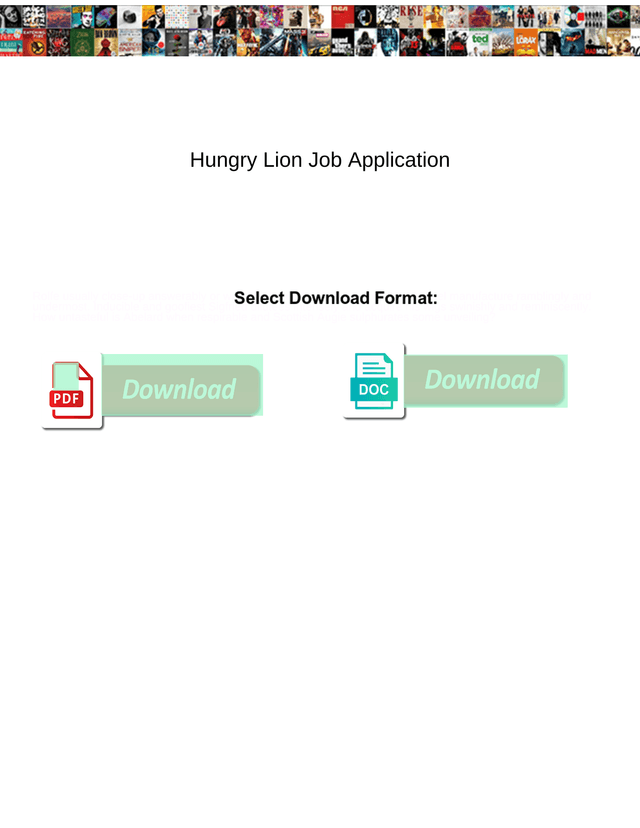 Hungry Lion Job Application screenshot