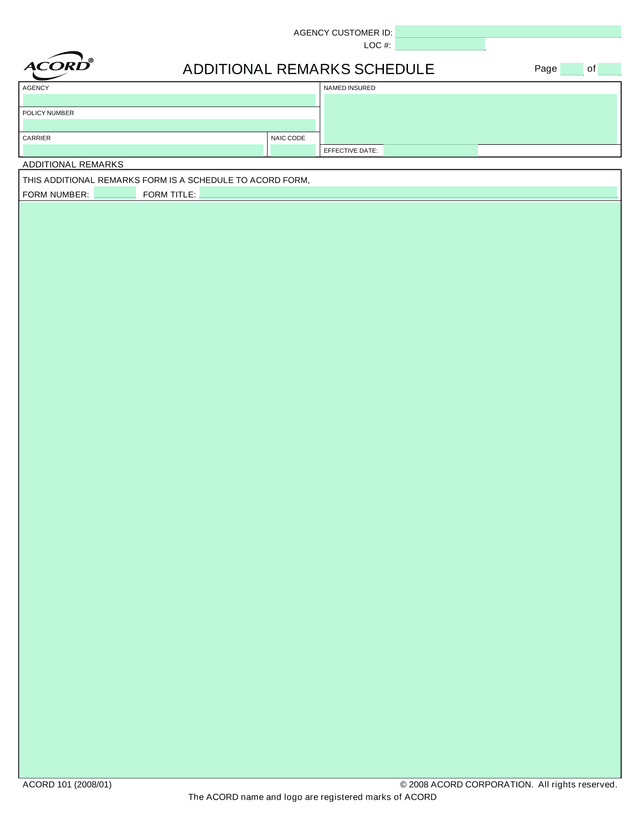 Acord 101 screenshot