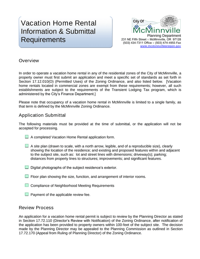 Vacation Home Rental Application screenshot