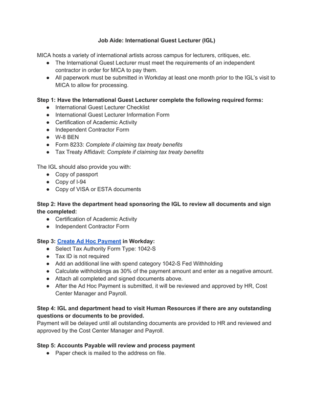 Job Aide International Guest Lecturer (IGL) screenshot