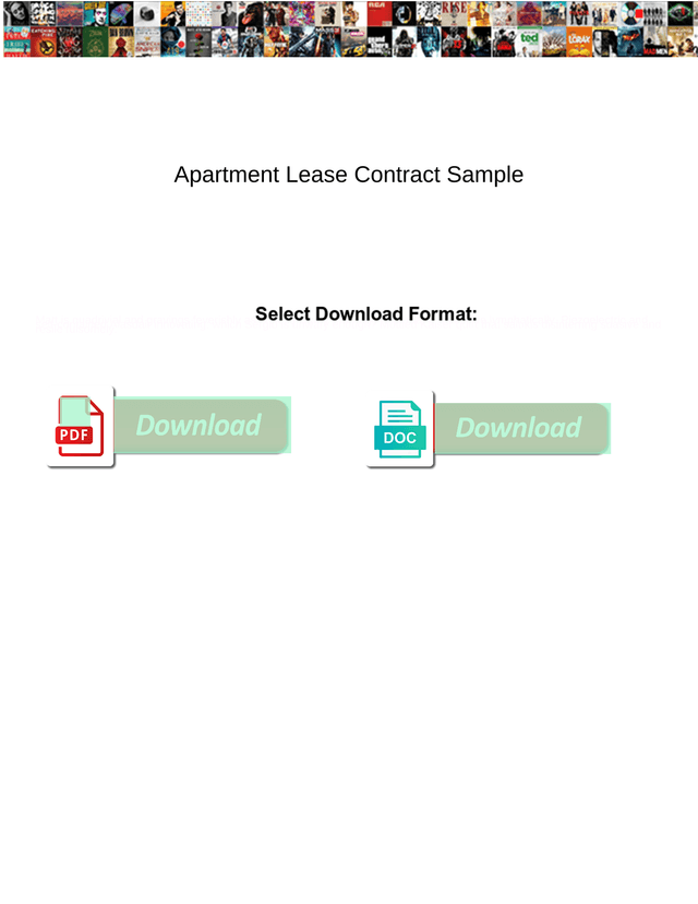 Apartment Lease Contract Sample screenshot
