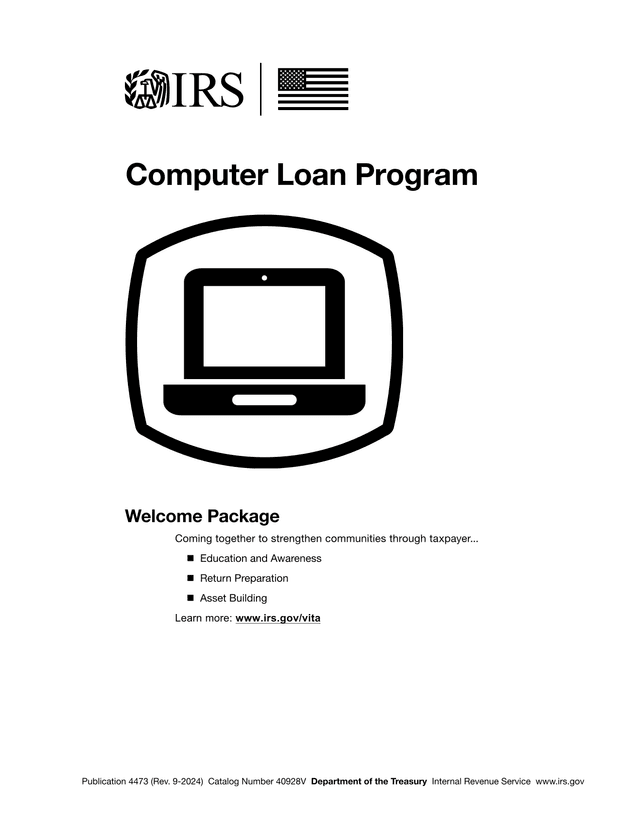 Computer Loan Program Welcome Package screenshot