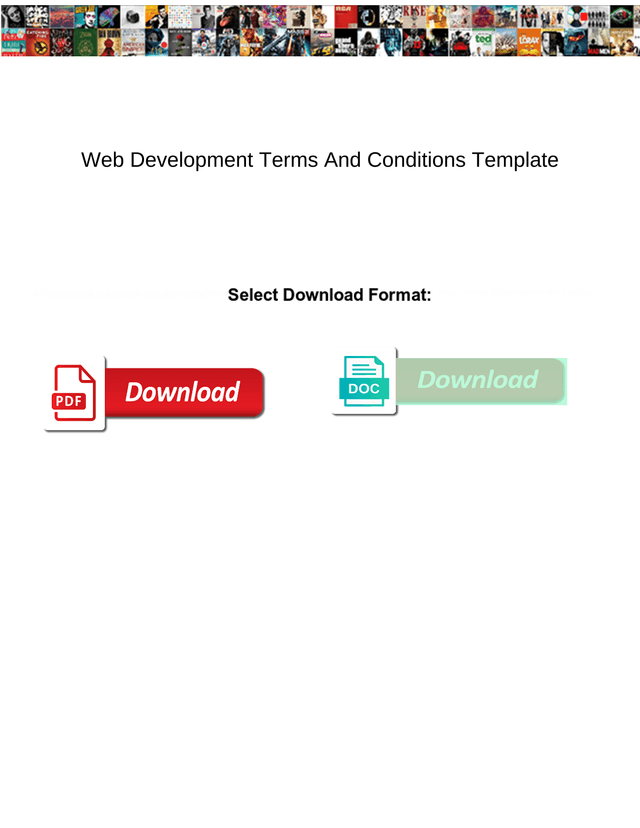 Web Development Terms And Conditions Template screenshot
