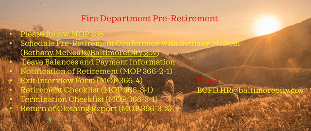 Fire Department Pre Retirement screenshot