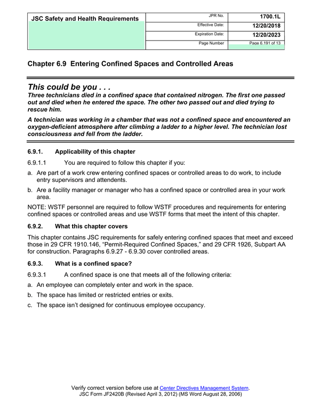 JSC Safety And Health Requirements screenshot