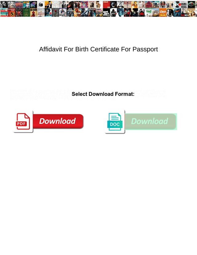 Affidavit For Birth Certificate For Passport screenshot