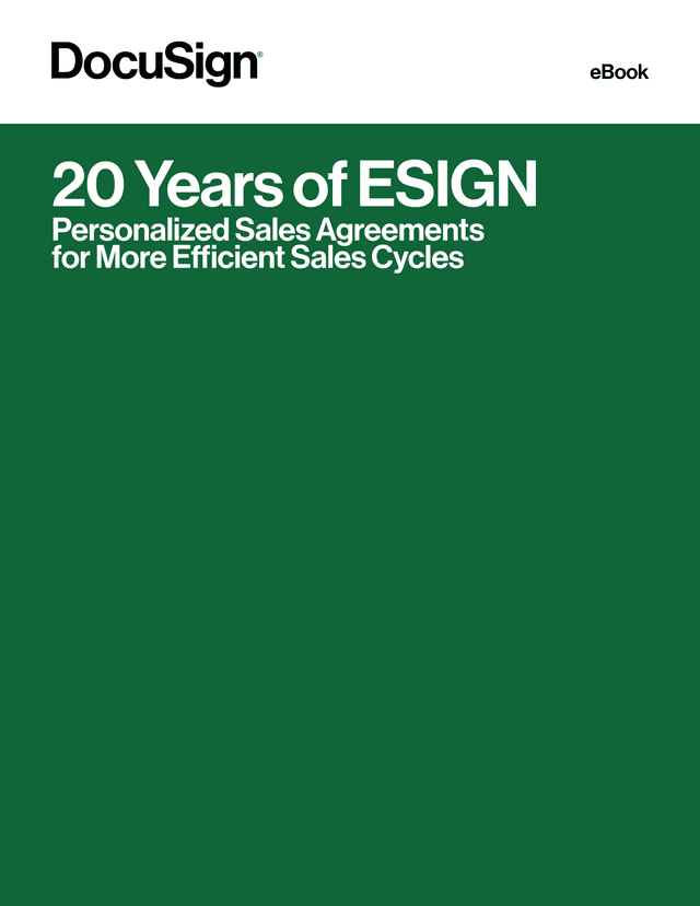 20 Years Of ESIGN Personalized Sales Agreements For More Efficient Sales Cycles screenshot