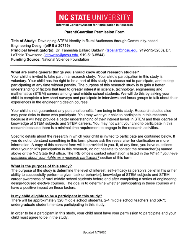 Informed ConsentAssent For Participation In Research screenshot