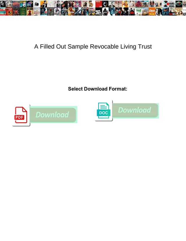 Revocable Living Trust Sample screenshot