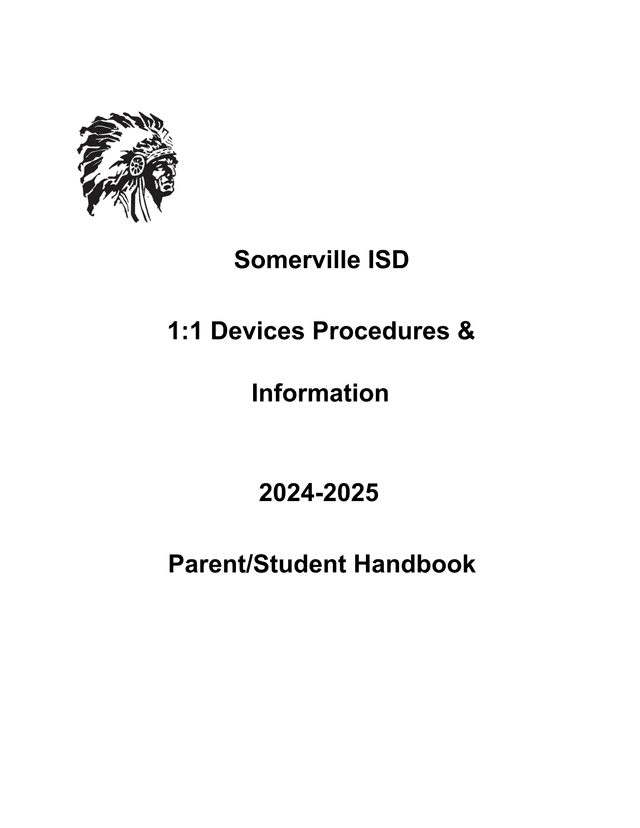 Somerville ISD 11 Devices Procedures  Information ParentStudent Handbook screenshot