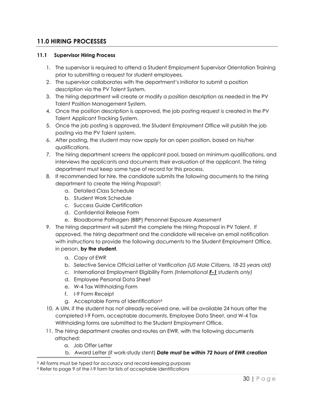 Hiring Processes screenshot