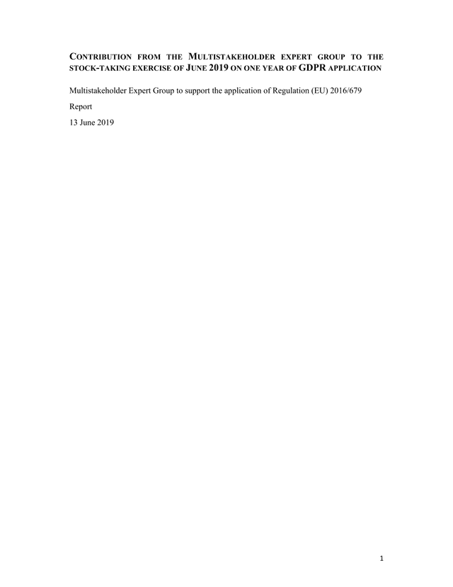 Contribution From The Multistakeholder Expert Group To The Stock Taking Exercise Of June 2019 On One screenshot