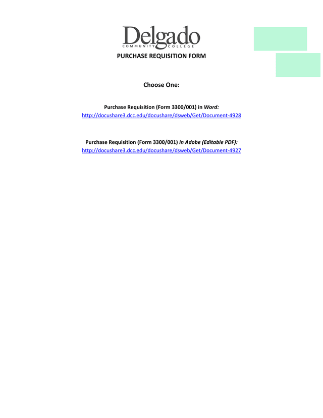 Purchase Requisition Form screenshot