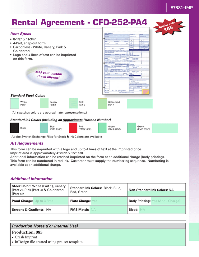 Rental Agreement CFD 252 PA4 screenshot
