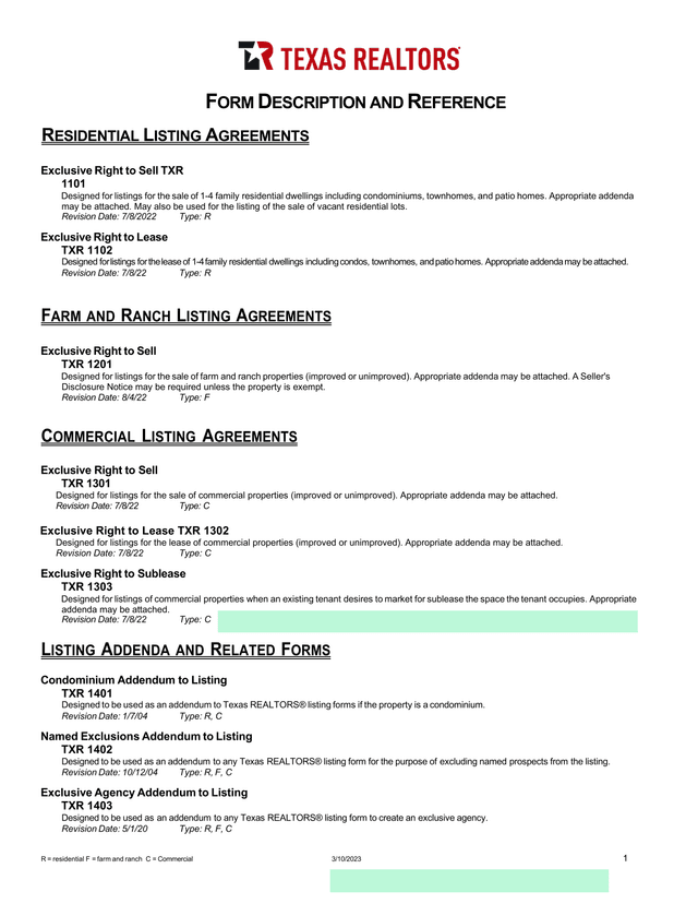 Form Description And Reference screenshot