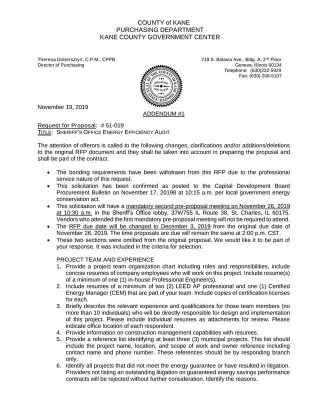 Addendum 1   Request For Proposal 51 019 screenshot