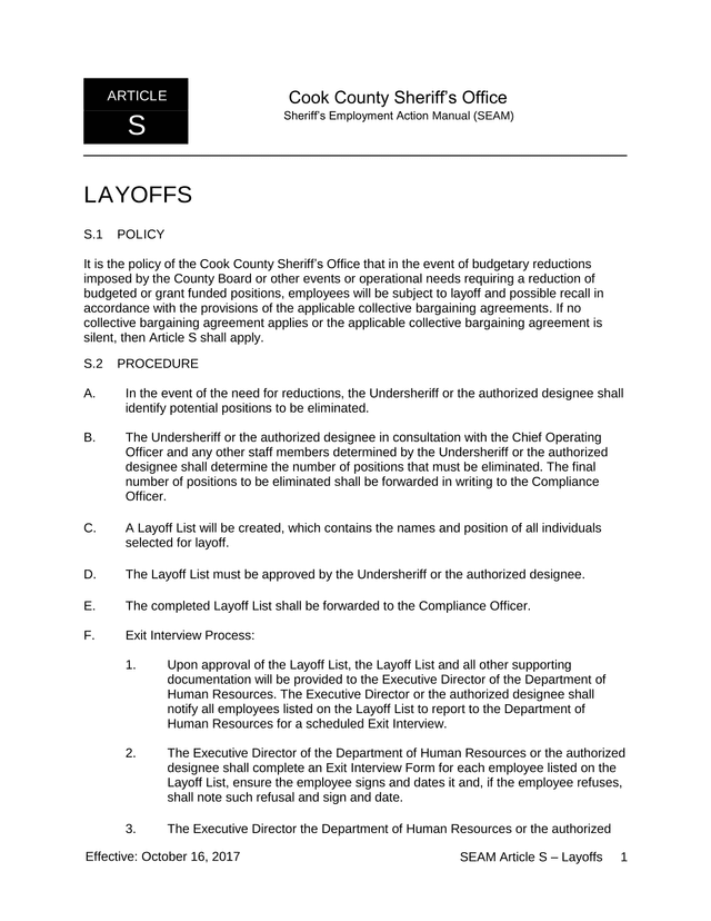 SEAM Article S  Layoffs screenshot