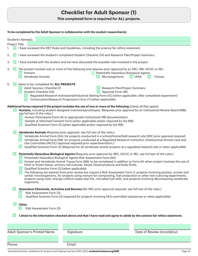 International Rules Guidelines For Science And Engineering Fairs 20212022 screenshot