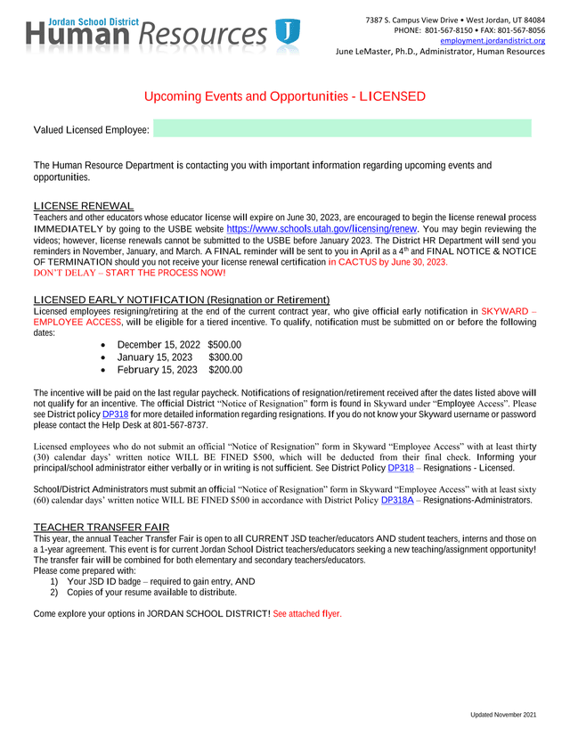 Upcoming Events And Opportunities   LICENSED screenshot