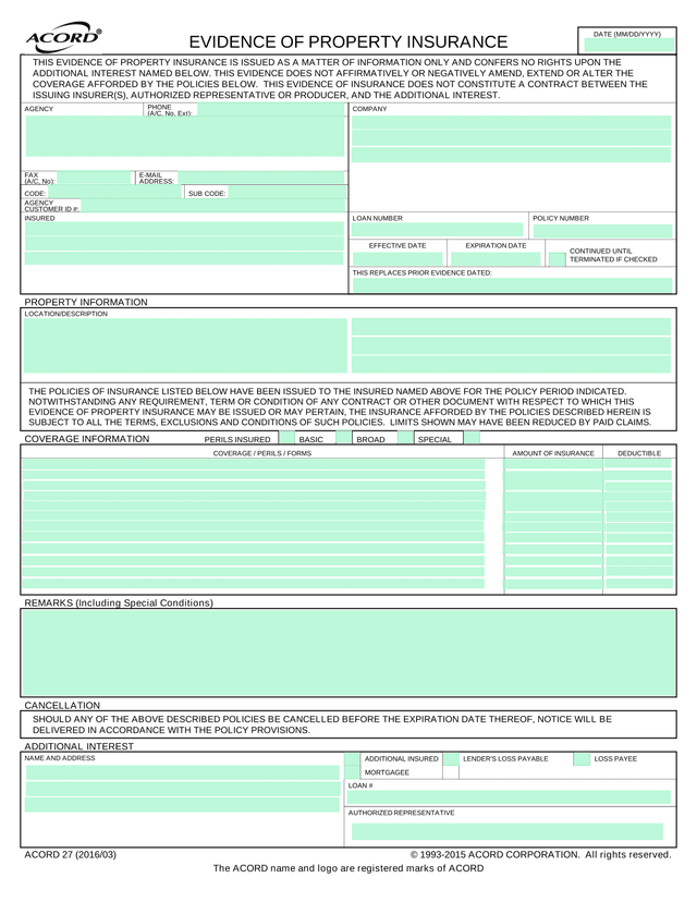 Acord 27 screenshot