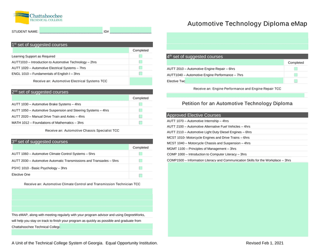 Automotive Technology Diploma EMap screenshot