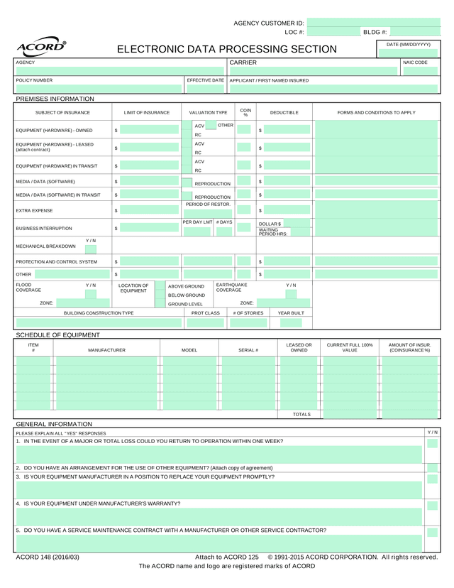 Acord 148 screenshot