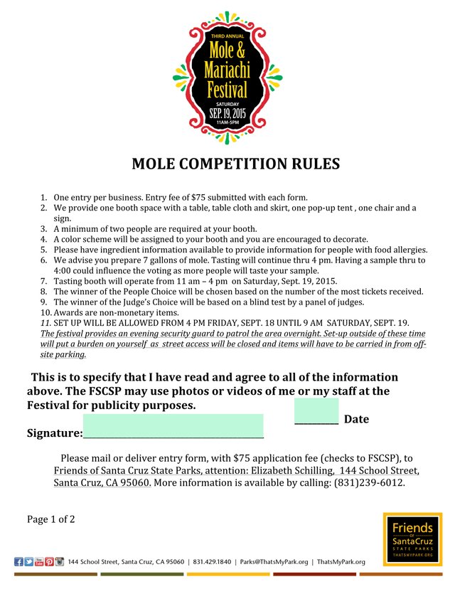 MOLE COMPETITION RULES screenshot