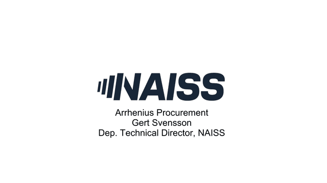 Arrhenius Procurement screenshot