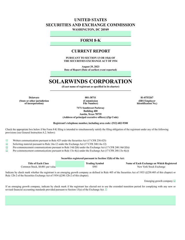 Form 8 K screenshot