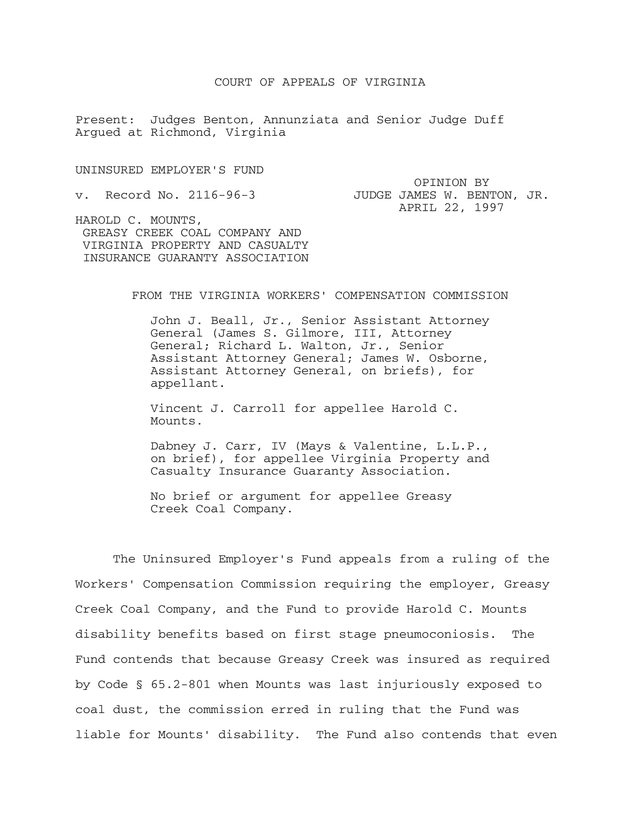 Court Of Appeals Of Virginia Opinion screenshot