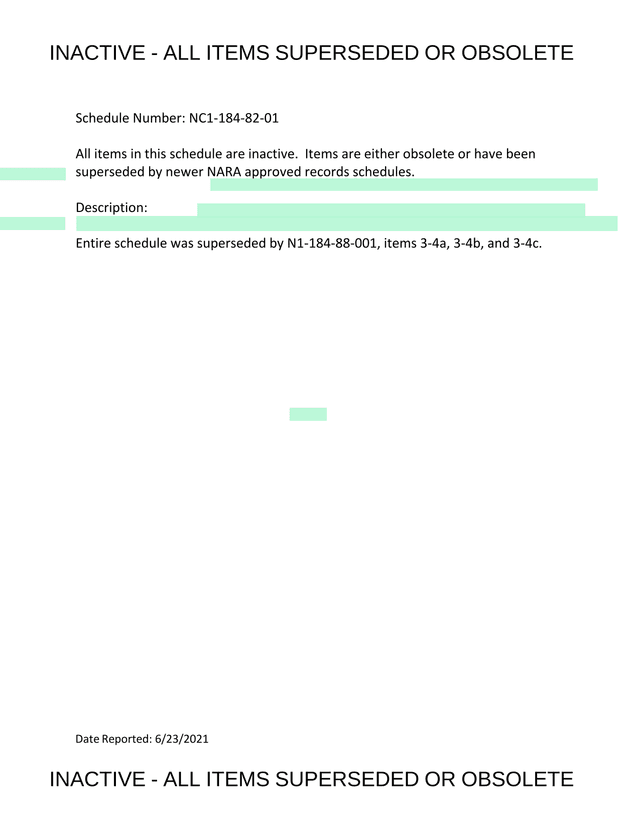 Request For Authority To Dispose Of Records screenshot