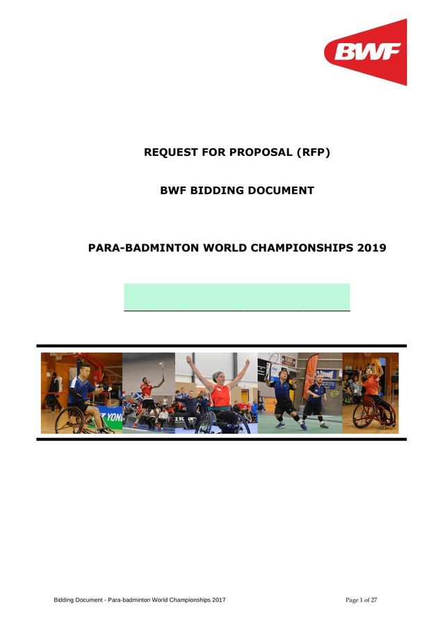 Bidding Document   Para Badminton World Championships 2017 screenshot