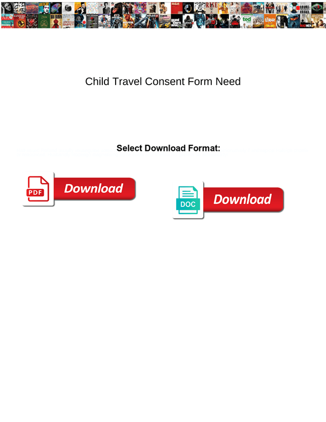 Child Travel Consent Form screenshot
