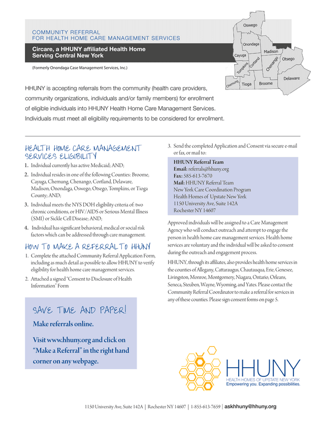 Health Home Care Management Services Eligibility screenshot