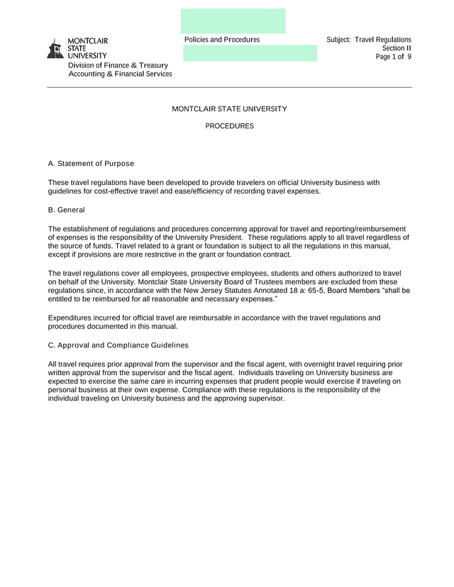 Travel Regulations screenshot